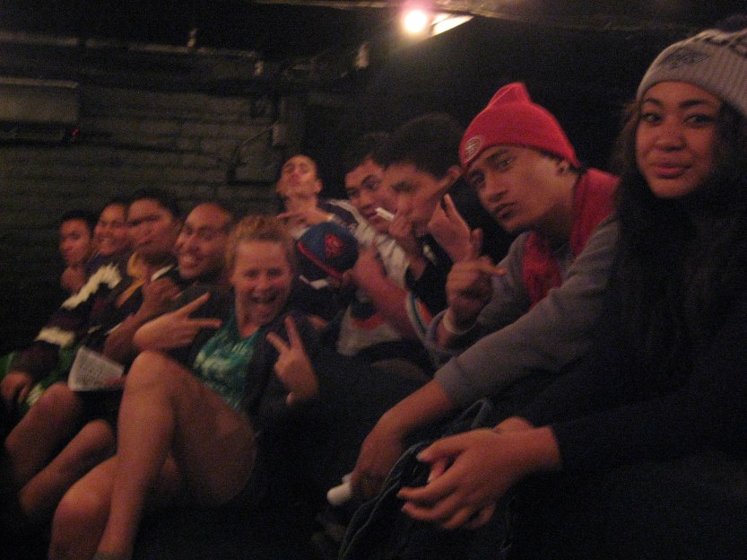 Certainly hamming it up!