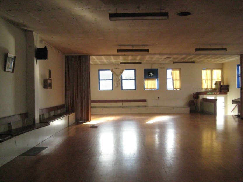 What the Old Folks Association hall looks like